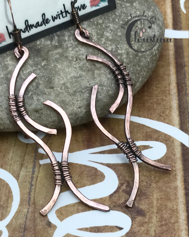 Silver wire coil earrings  The FAIR Trade Store